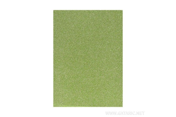 ΑΦΡΩΔΕΣ ΦΥΛΛΟ Α4 210x297 GLITTER  LEMON GREEN 2,0 mm